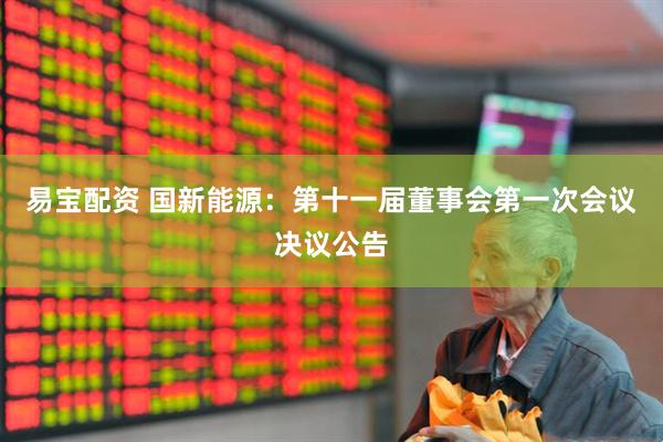 易宝配资 国新能源：第十一届董事会第一次会议决议公告